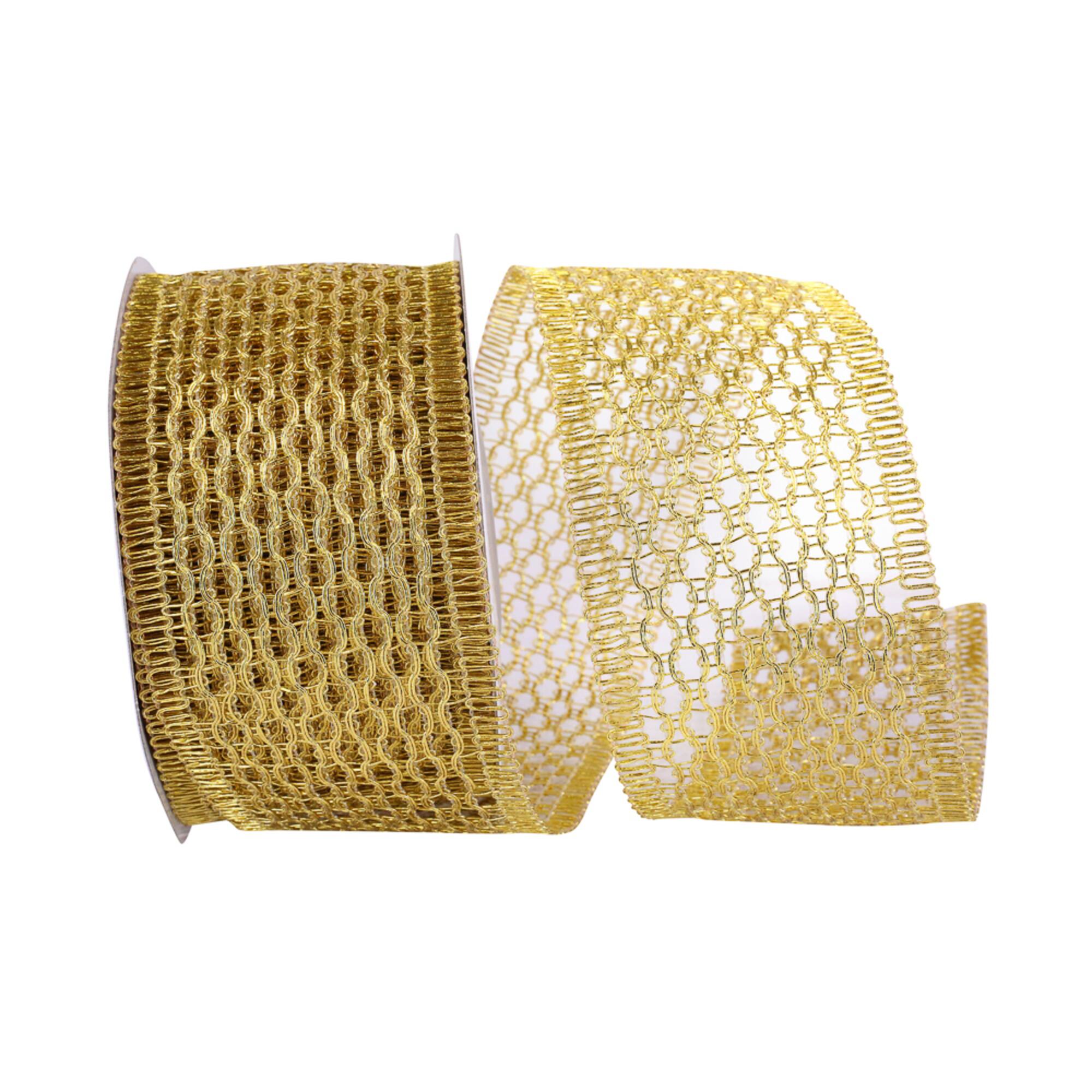 JAM Paper 2.5" x 10yd. Wired Chain Link Ribbon